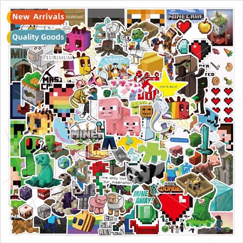 100 -repeating cartoon game my world doodle stickers motorcy