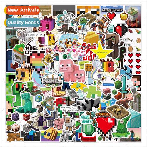 100 -repeating cartoon game my world doodle stickers motorcy