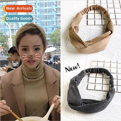 Korea hair bands ladies temperament knitted cross sports sol
