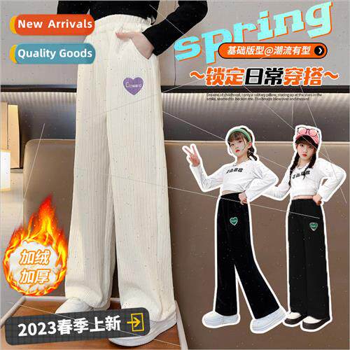Girls wide-legged pants spring fall and winter  of 适用eign