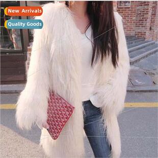 2018 fall and winter new imitation fox fur coat women imitat