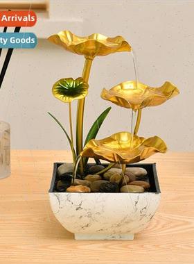 Flowing water ornaments small fountain iron metal bonsai cra