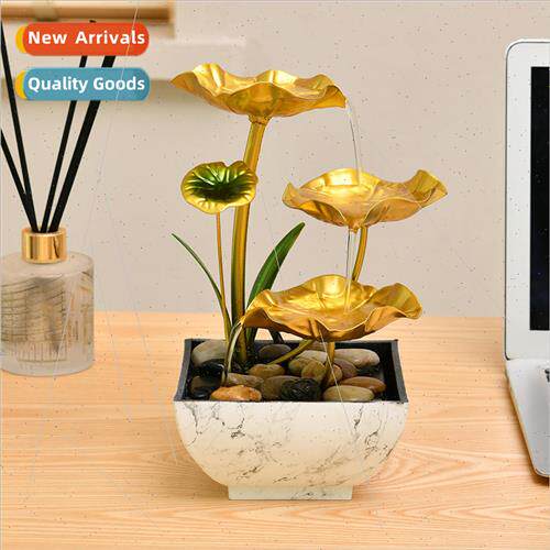 Flowing water ornaments small fountain iron metal bonsai cra