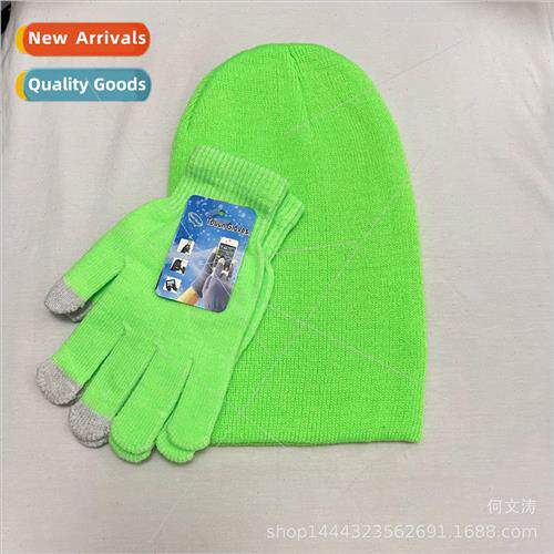 Solid color touch screen gloves fall and winter men and wome