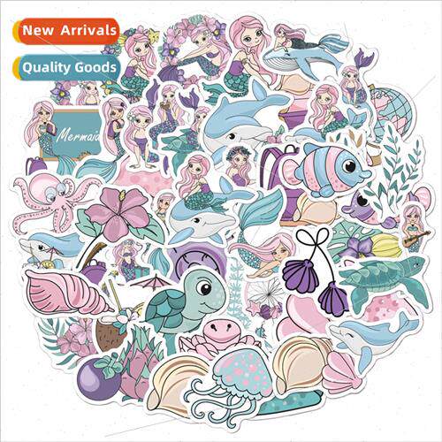 The little mermaid stickers 50 cartoon graffiti waterproof h