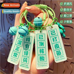 acrylic double sided Creative pendant text tag femal cartoon