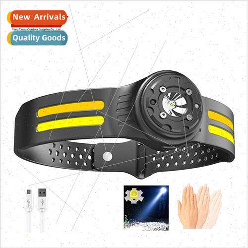 New outdoor headlamp strong light super bright long life COB