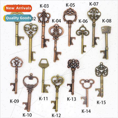 Zinc alloy creative retro key bottle opener advertising wedd