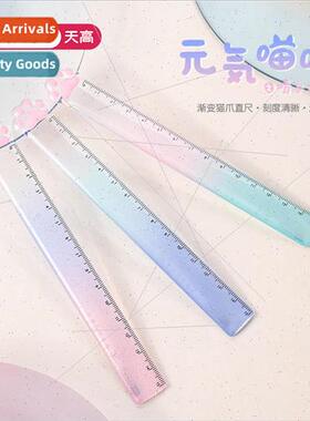 Genki Meow Meow Cat Paw Ruler Cute High Color Cat Paw Ruler