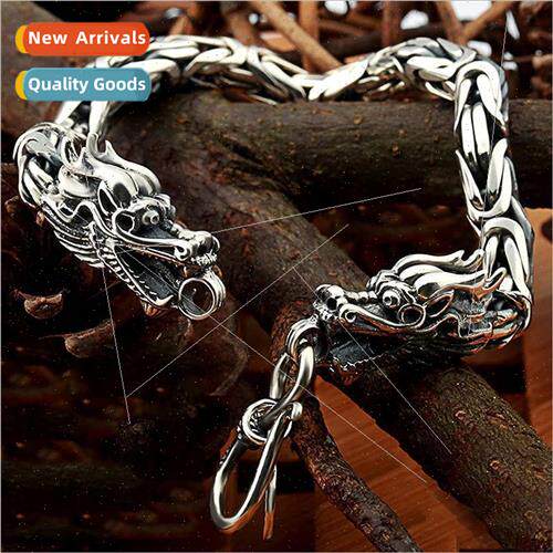 New mple mens retro double head keel bracelet keel special b
