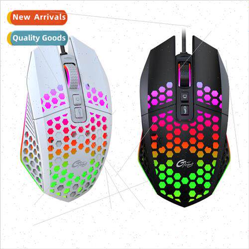 X801 Wired Mouse Cave Hollow Illuminated Desktop PC Notebook