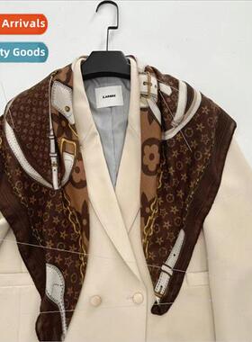 New cotton and linen square scarf scarf sunshield shawl summ