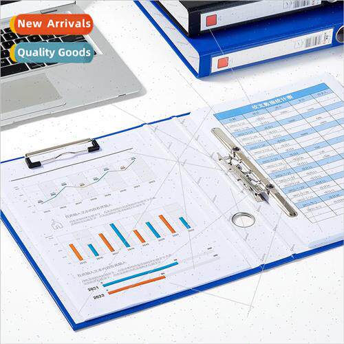 A4 Office Cardboard Folder Paper Folder Long Pawn Clip + Boa