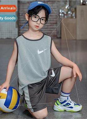 Boys summer undershirt suit mesh clothes children thin secti