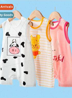 Baby onesie summer cotton clothes sleeveless undershirt paja