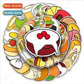 cartoon goo card waterproof graffiti material food