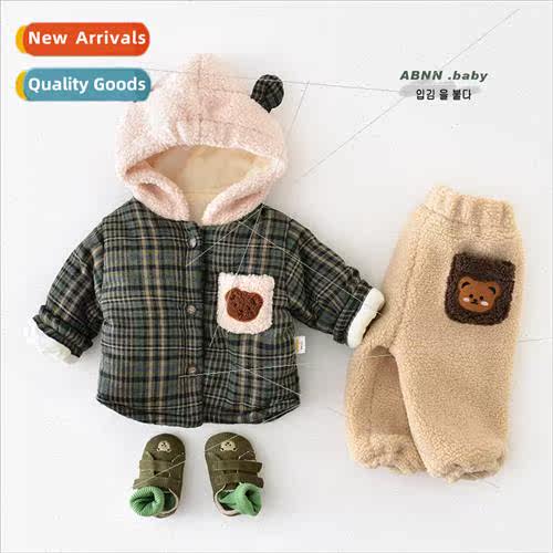 Childrens cotton clothing fall and winter warm men and girls