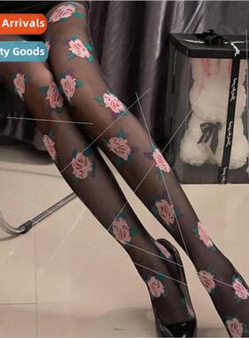 Spring and summer thin section French retro rose white panty