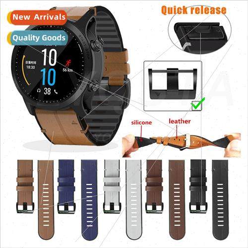 适用 Garmin Fenix7X/6X/fenix6/Enduro Quick Release Leather+S