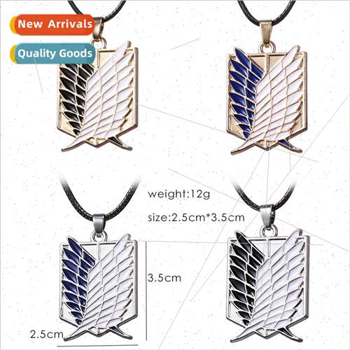 Anime s Attack on Titan Investigative Corps logo necklace Wi