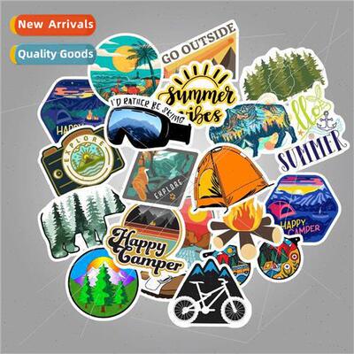 50 pieces into outdoor camping graffiti stickers travel land
