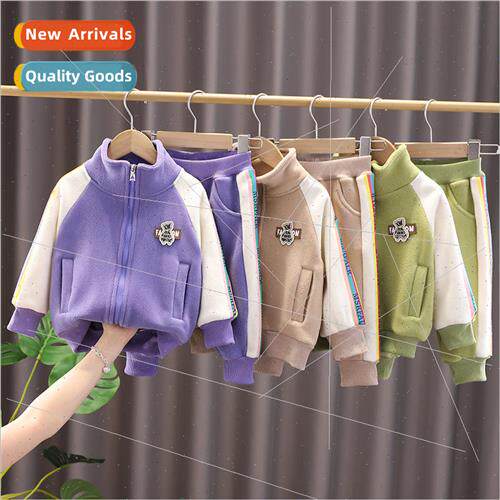 Boys and girls padded suit fall and winter clothing new chil