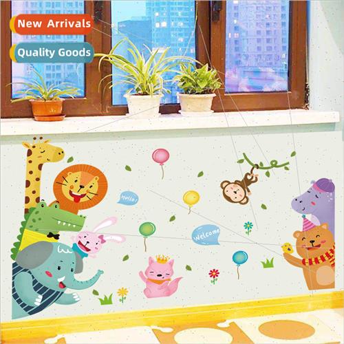 SK9323 cartoon animal door stickers welcome to the door and