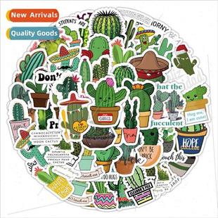 green doodle stickers 100 handbook cactus notes stat cartoon
