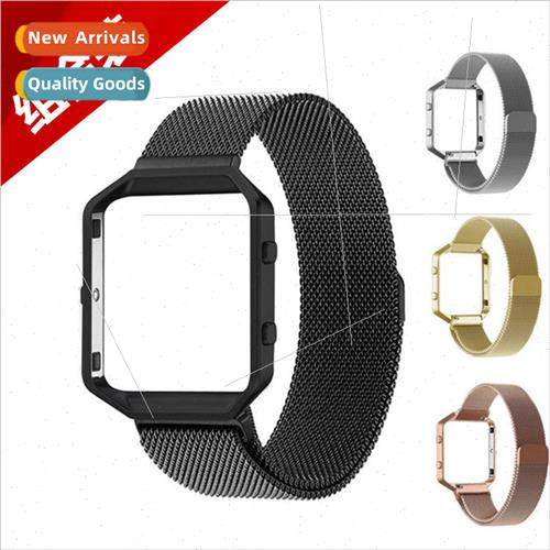 适用 Phoebe Blaze Smartwatch Metal Frame Milanese Strap One