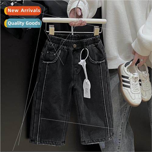 2023 winter new Korean  of the boys casual retro hundred jea