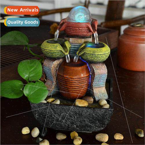 Desktop running water fountain ornament office gathering wea