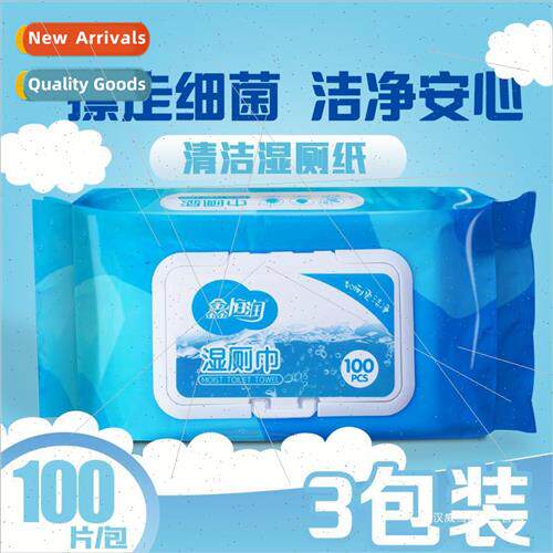 Large pack of 100 tablets with cover toilet wipes paper disp