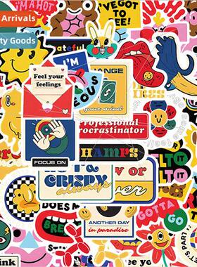 50 graffiti funny stickers ins  decorative phone case skateb