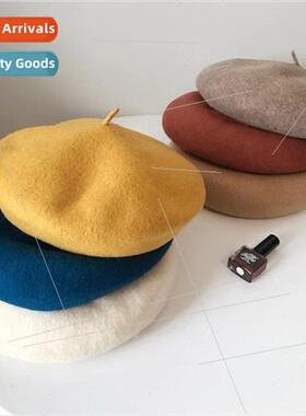 Ins Korean  of the spring and summer fashion beret knitted b