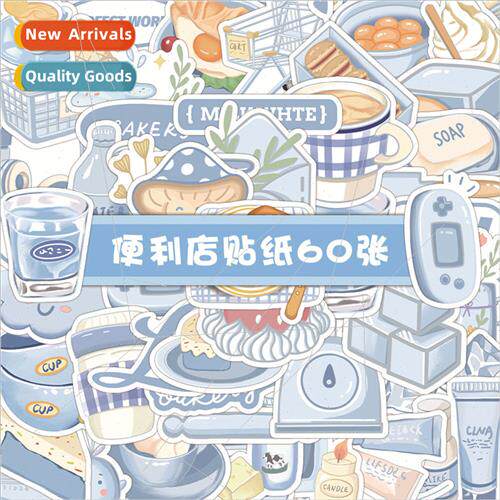 60 blue convenience  stickers ins  home s phone case water c