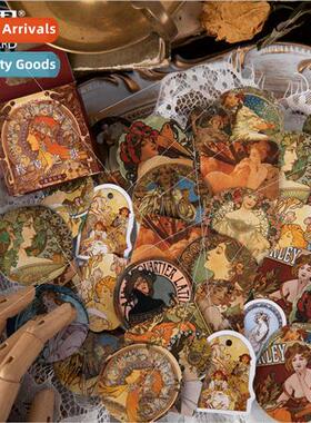 Creative Box Stickers Musha Song Vintage terature Handbook M