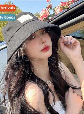 large patch fisherman hat female four seasons of Korea show