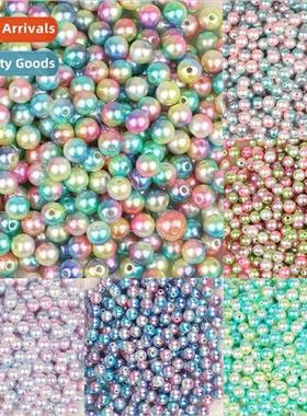 4-10mm hole round imitation pearl loose beads diy handmade c