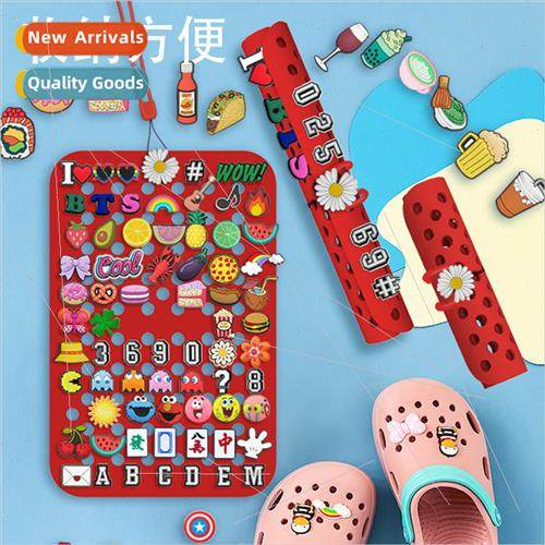 Cavernous shoes flower shoe buckle silicone rectangle access