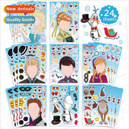 Winter Party Decoration Cartoon Frozen Stickers Class Reward
