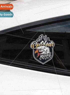 Bossy eagle soldiers car stickers creative fun cartoon body