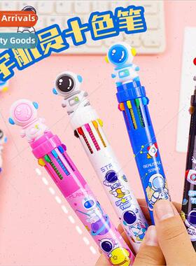 Cartoon astronaut ten color ballpoint pen student stationery