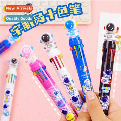 Cartoon astronaut ten color ballpoint pen student stationery