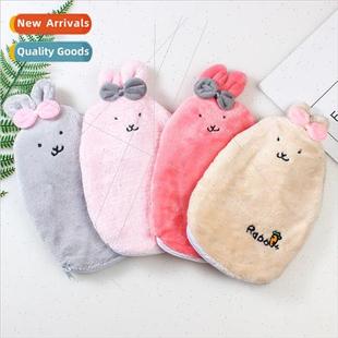 Cute big rabbit hot water bag water filling flannel carry-on