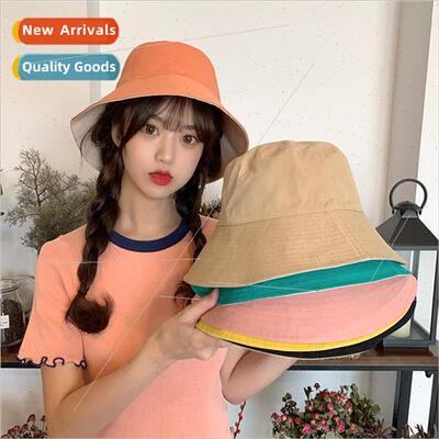Womens summer hat reversible fishermans hat Korea hundred wi