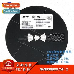 1206 SMT Resettable Fuses/Fuses PPTC NANOSMDC075F-2 0.75A 6V