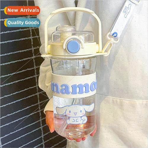 plastic water cup licensed cartoon cute pattern straw cup hi