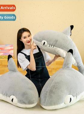 New cute cute shark pillow creative trans适用mation shark ca