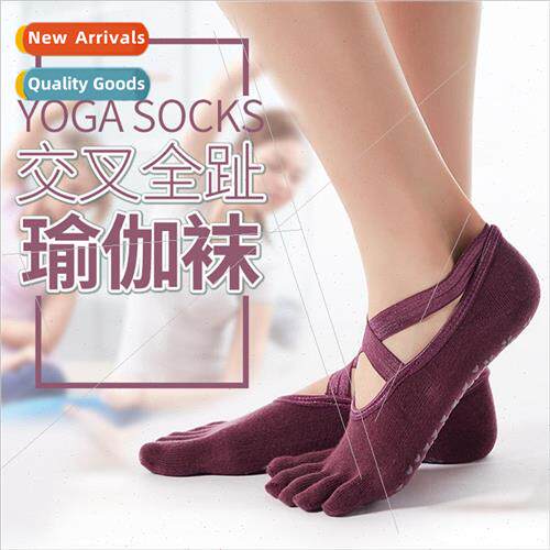 Yoga cross yoga socks women -slip open finger five finger so