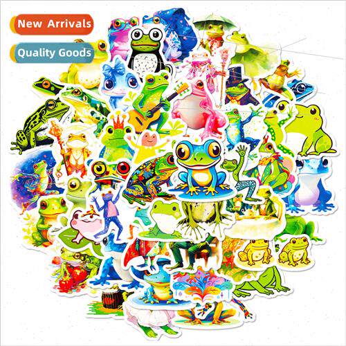 50 frog mix new water cups notebook luggage DIY decorative s